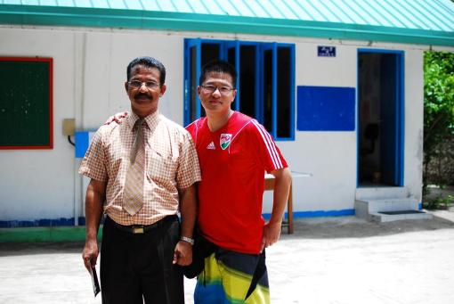 Kamadhoo學校來自印度的校長