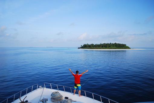 清晨時份的Milaidhoo有點脫離現實的虛幻感覺
